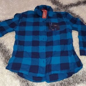 Girls flannel top
